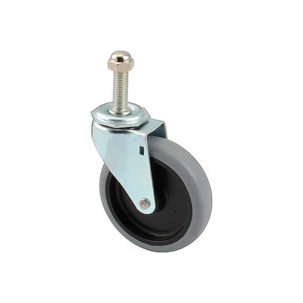 Allpoints 1201187 Caster, Stem, 4", 1/2-13, Black For Lockwood Manufacturing Company